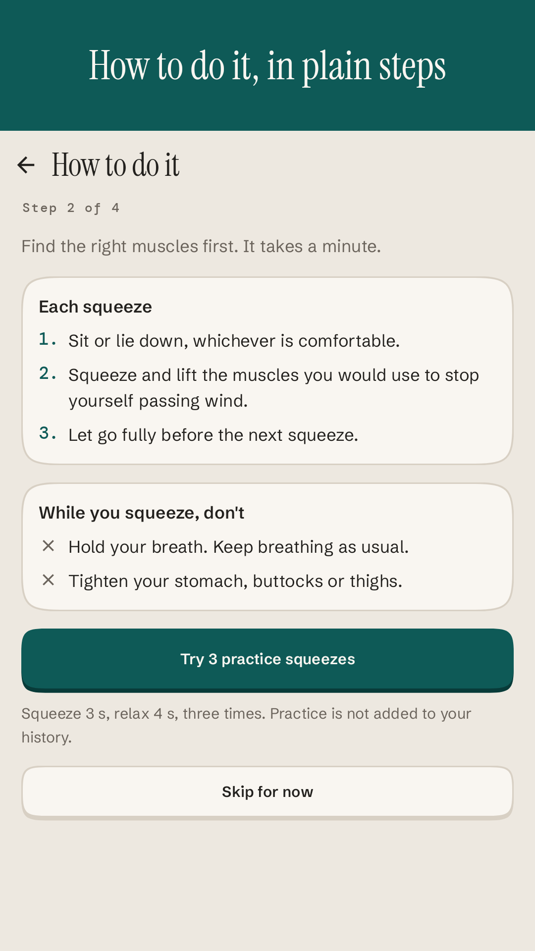 The How to do it steps
